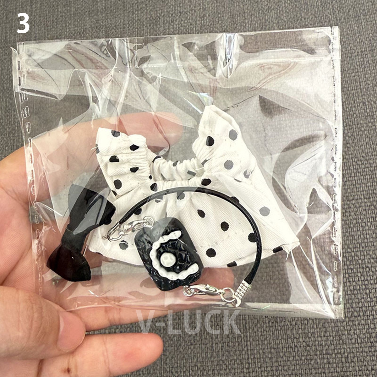 ラブブ 服 ドール服 4代用 3点セット ぬいぐるみ服 LABUBU 着せ替え コスチューム 衣装 ドレス 可愛い 10cm 人形アクセサリー ラブブグッズ |  | 03