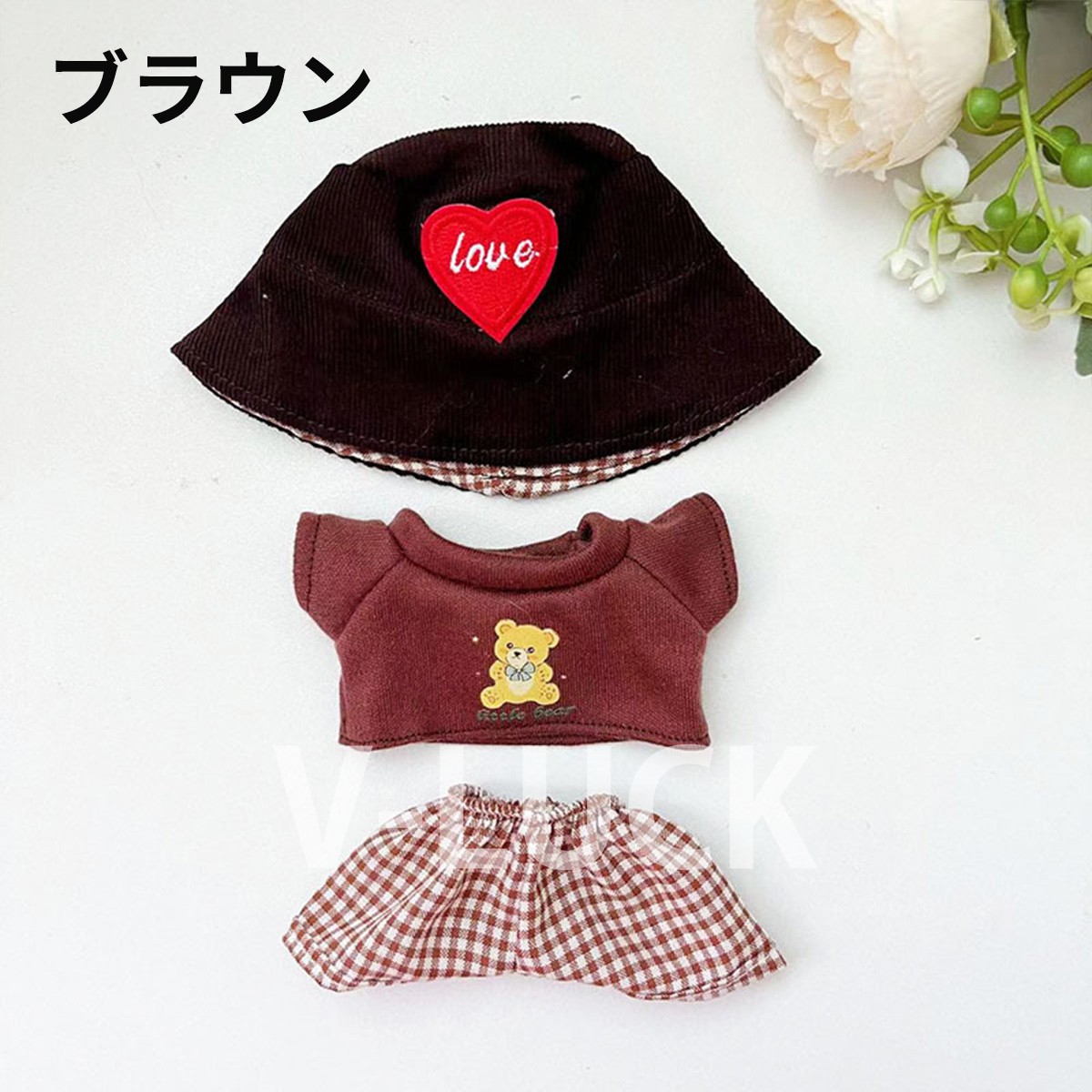 ラブブ ドール服 3点セット ぬいぐるみ服 LABUBU 着せ替え 洋服セット 17cm対応 可愛い コスチューム 人形アクセサリー 推し活 |  | 02