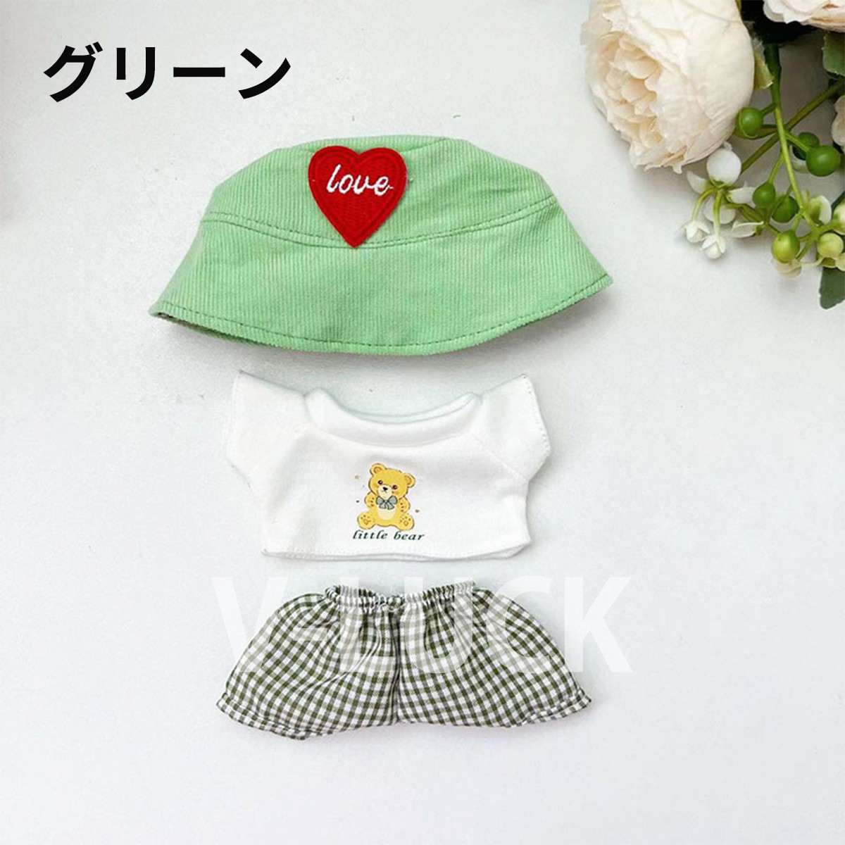 ラブブ ドール服 3点セット ぬいぐるみ服 LABUBU 着せ替え 洋服セット 17cm対応 可愛い コスチューム 人形アクセサリー 推し活 |  | 03