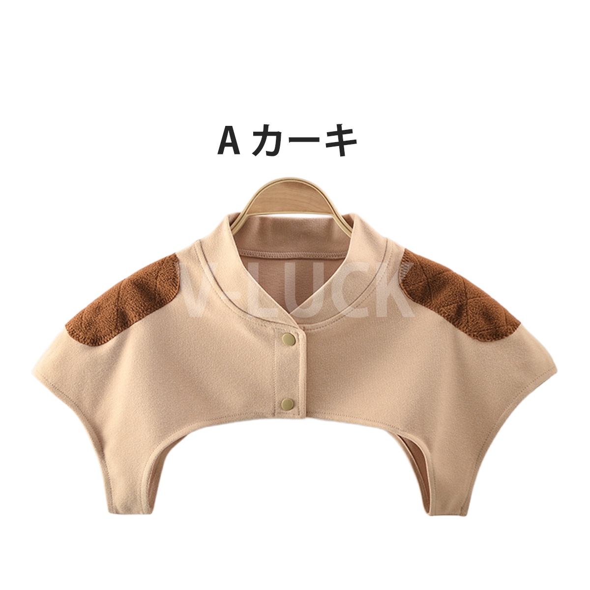 肩サポーター 肩掛けケープ 両肩用 裏起毛 あったか 肩冷え対策 防寒 レディース メンズ 五十肩 肩こり 軽量 半袖タイプ 肩当て 肩保温グッズ 冬用 無地 |  | 02