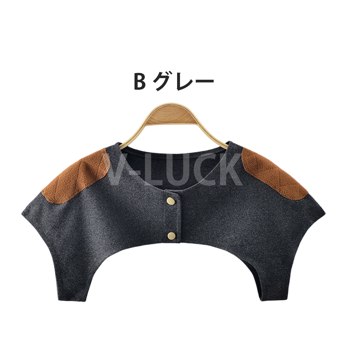 肩サポーター 肩掛けケープ 両肩用 裏起毛 あったか 肩冷え対策 防寒 レディース メンズ 五十肩 肩こり 軽量 半袖タイプ 肩当て 肩保温グッズ 冬用 無地 |  | 04