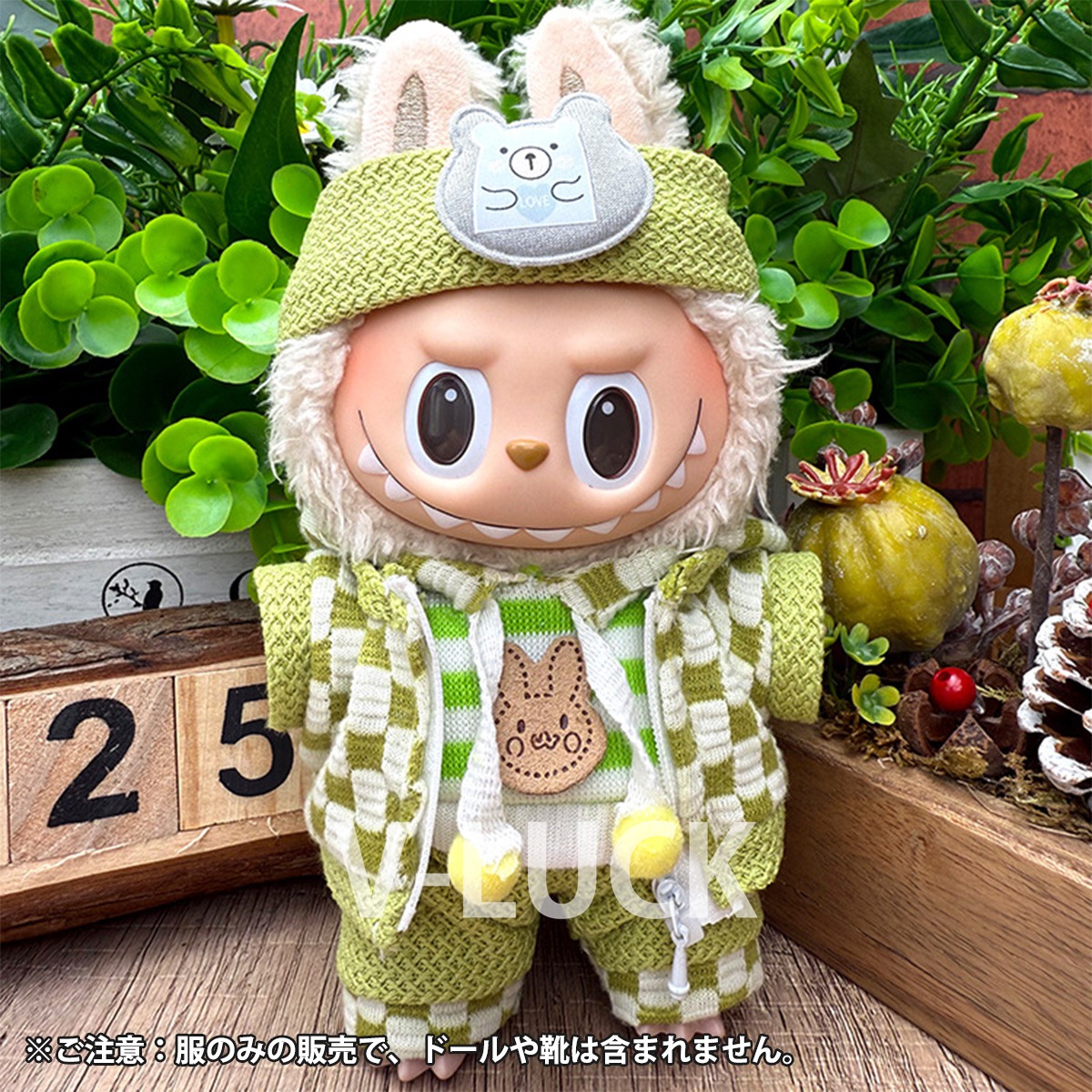 ラブブ 服 LABUBU 4点セット ぬいぐるみ服 ドール服 着せ替え コスチューム 衣装セット 洋服 17cm 人形アクセサリー ラブブグッズ ぬい活 推しぬい |  | 04