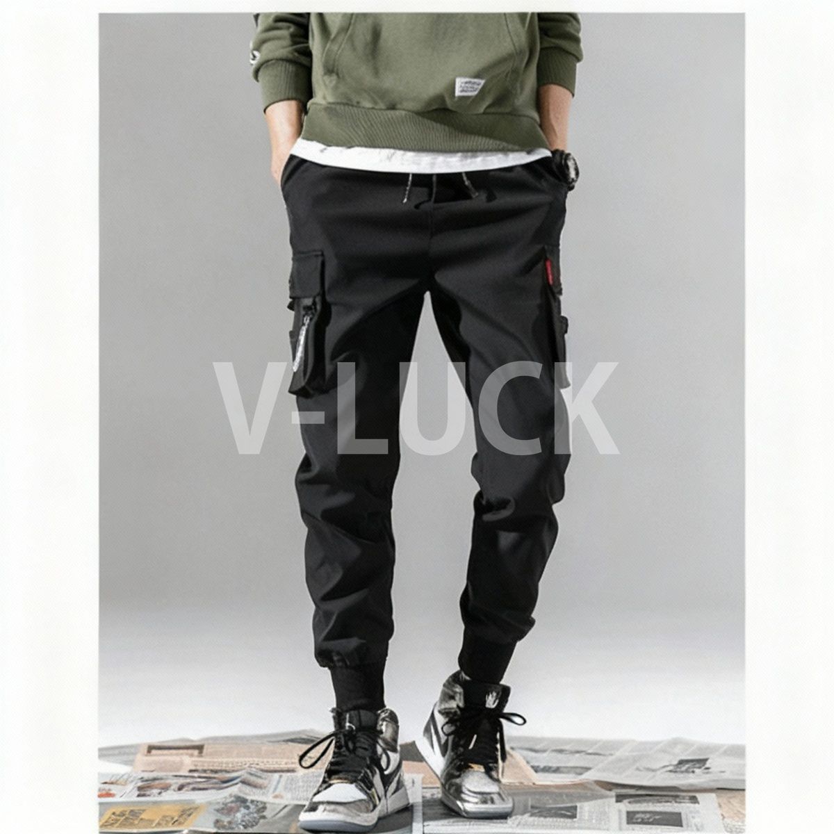 カーゴパンツ メンズ ロング丈 ワークパンツ イージーパンツ 動きやすい 作業着 普段使い 通学 高校生 学生 キャンプ アウトドア カジュアル ボトムス |  | 02