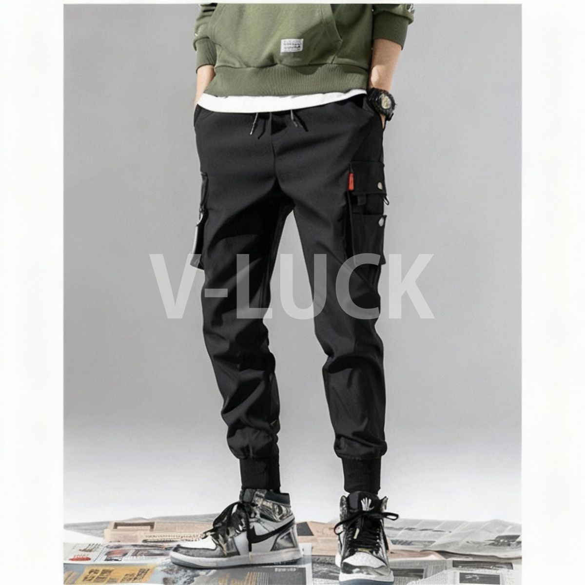 カーゴパンツ メンズ ロング丈 ワークパンツ イージーパンツ 動きやすい 作業着 普段使い 通学 高校生 学生 キャンプ アウトドア カジュアル ボトムス |  | 03