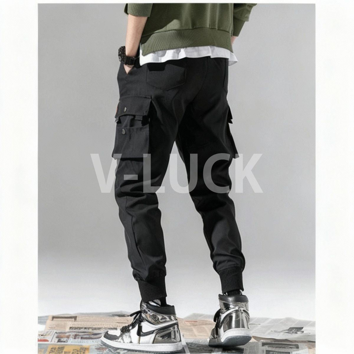 カーゴパンツ メンズ ロング丈 ワークパンツ イージーパンツ 動きやすい 作業着 普段使い 通学 高校生 学生 キャンプ アウトドア カジュアル ボトムス |  | 04