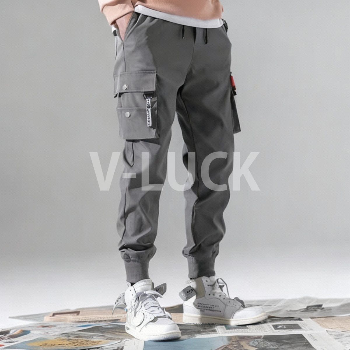 カーゴパンツ メンズ ロング丈 ワークパンツ イージーパンツ 動きやすい 作業着 普段使い 通学 高校生 学生 キャンプ アウトドア カジュアル ボトムス |  | 05