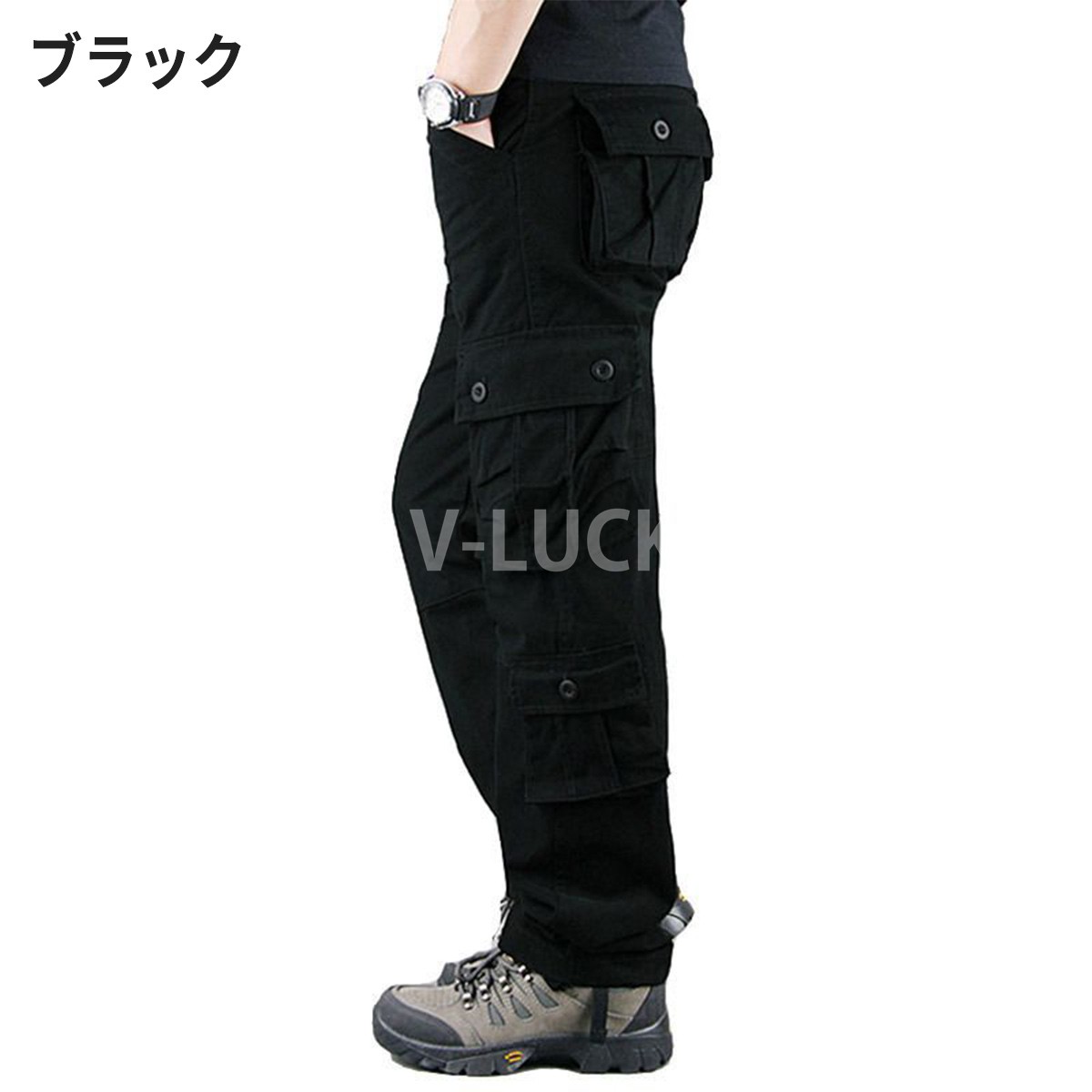 カーゴパンツ メンズ 綿100％ 大きいサイズ ゆったり ワークパンツ 8ポケット 作業服 ボトムス ミリタリー 無地 迷彩 カラーパンツ 丈夫 動きやすい |  | 02
