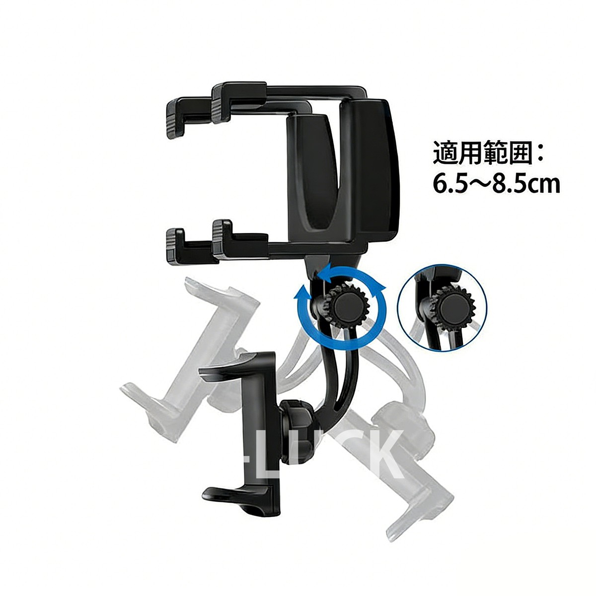 車載ホルダー スマホ タブレット 対応 スタンド 簡単取付 ブラック シンプル おしゃれ 車用品 カーアクセサリー |  | 04