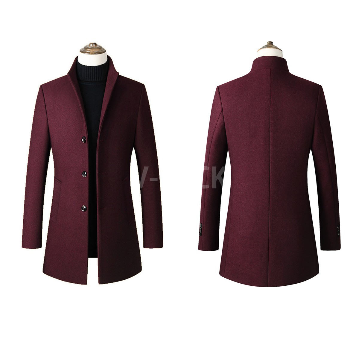 チェスターコート メンズ スタンドカラー 冬用コート ビジネス対応 通勤 アウター 防寒 暖かい きれいめ カジュアル 紳士服 冬アウター |  | 07