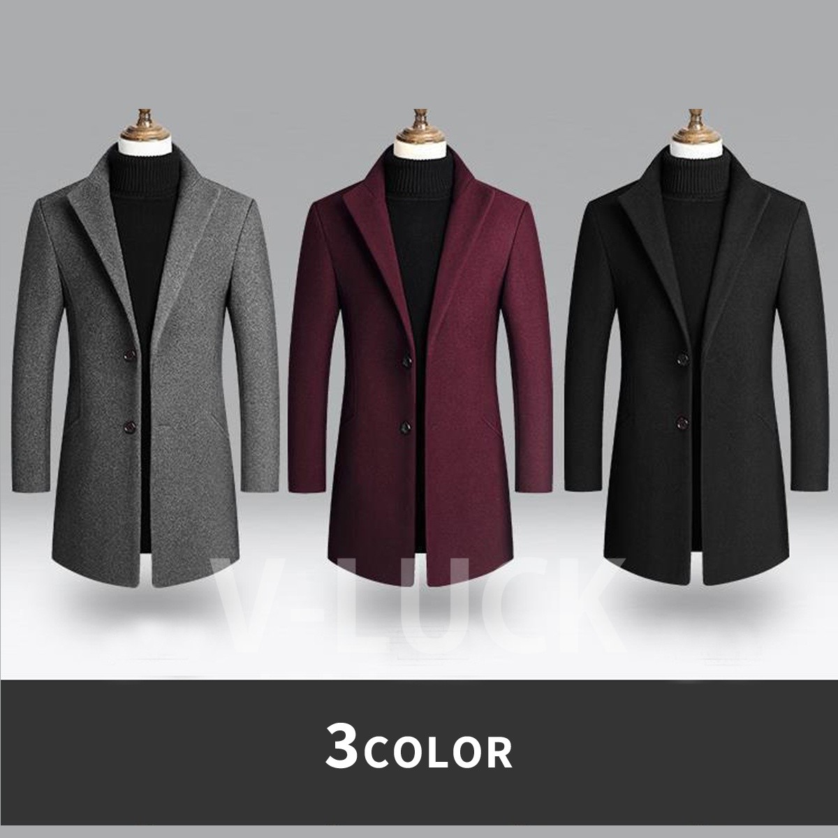 チェスターコート メンズ ウールハーフコート 秋冬 ビジネス スリム 紳士服 アウター 秋服 冬服 おしゃれ 防寒 |  | 07