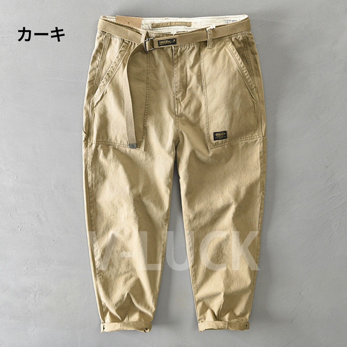 ミリタリーパンツ メンズ アンクル丈 カーゴパンツ 綿100％ ボトムス アメカジ カジュアル ワークパンツ おしゃれ 春夏 秋服 |  | 01