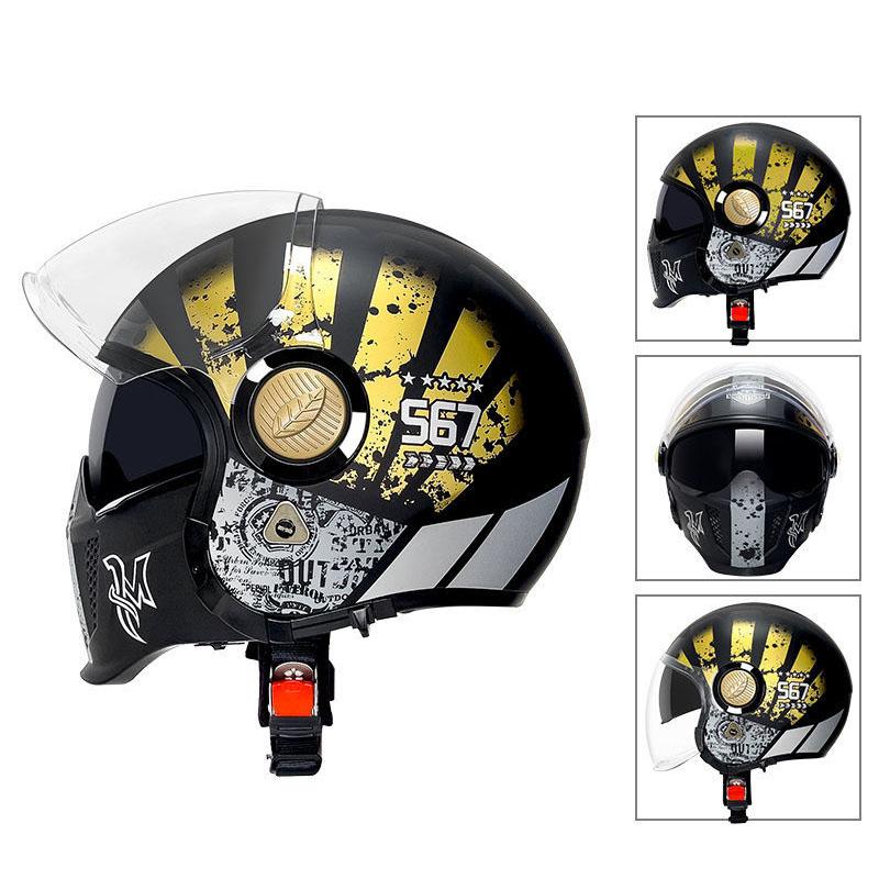 2244円 SEAL限定商品 ハーフヘルメット 送料無料 半帽ヘルメット バイクヘルメット 半キャップ ヘルメット VCOROS-F02 G-XL