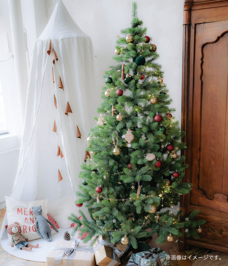 クリスマスツリー 180cm おしゃれ 北欧 ドイツトウヒツリー ヌードツリー スリムツリー オーナメント 飾り なし