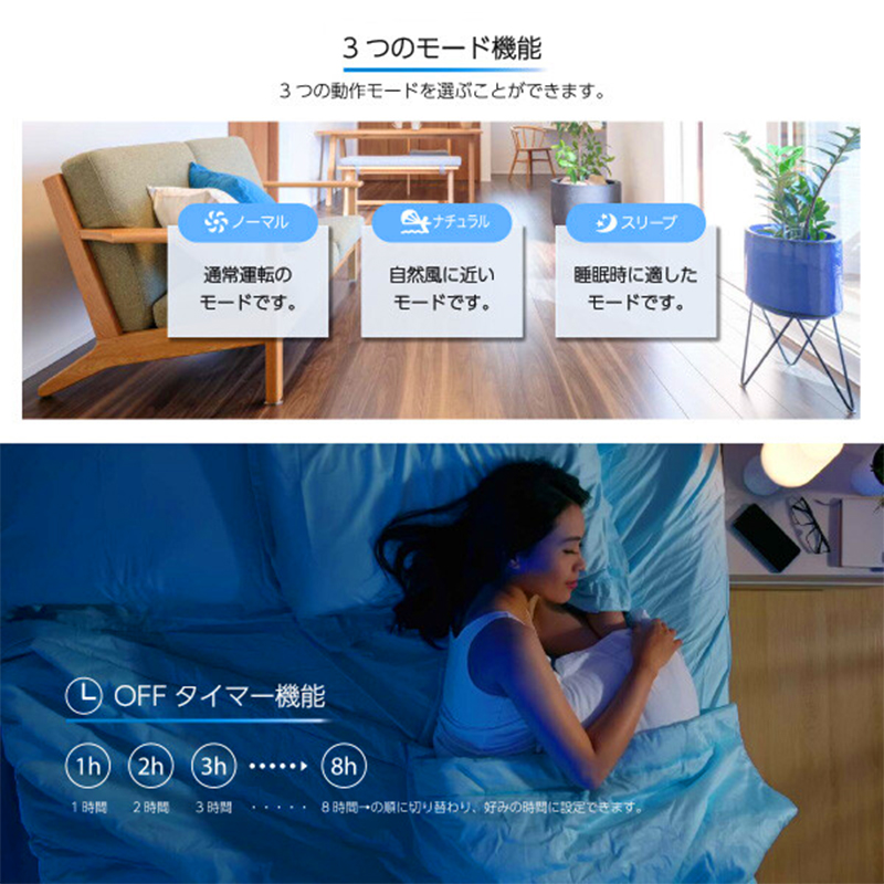 扇風機 ミストファン サーキュレーター 多機能冷風扇風機 リモコン付き f-rm209h.jpg