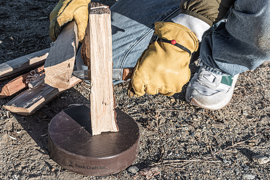 薪割り台 薪割台 薪割道具 バトニング台 割れない薪割り台 サバイバル キャンプ 焚き火 火起こし ブッシュクラフト Bush Craft