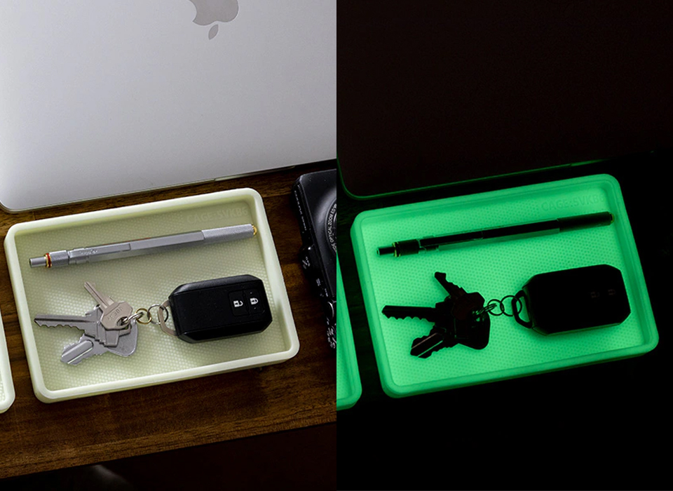 蓄光 トレイ マーカー お皿 つり銭トレー Maratac マラタック Glow Parts Tray 15.2x10.1x1.2cm 夜光 蛍光 燐光 トレー 卓上収納 整理 忘れなぼんキャンプ アウトドア 釣り 登山 サバイバル ブッシュクラフト キャンプ 