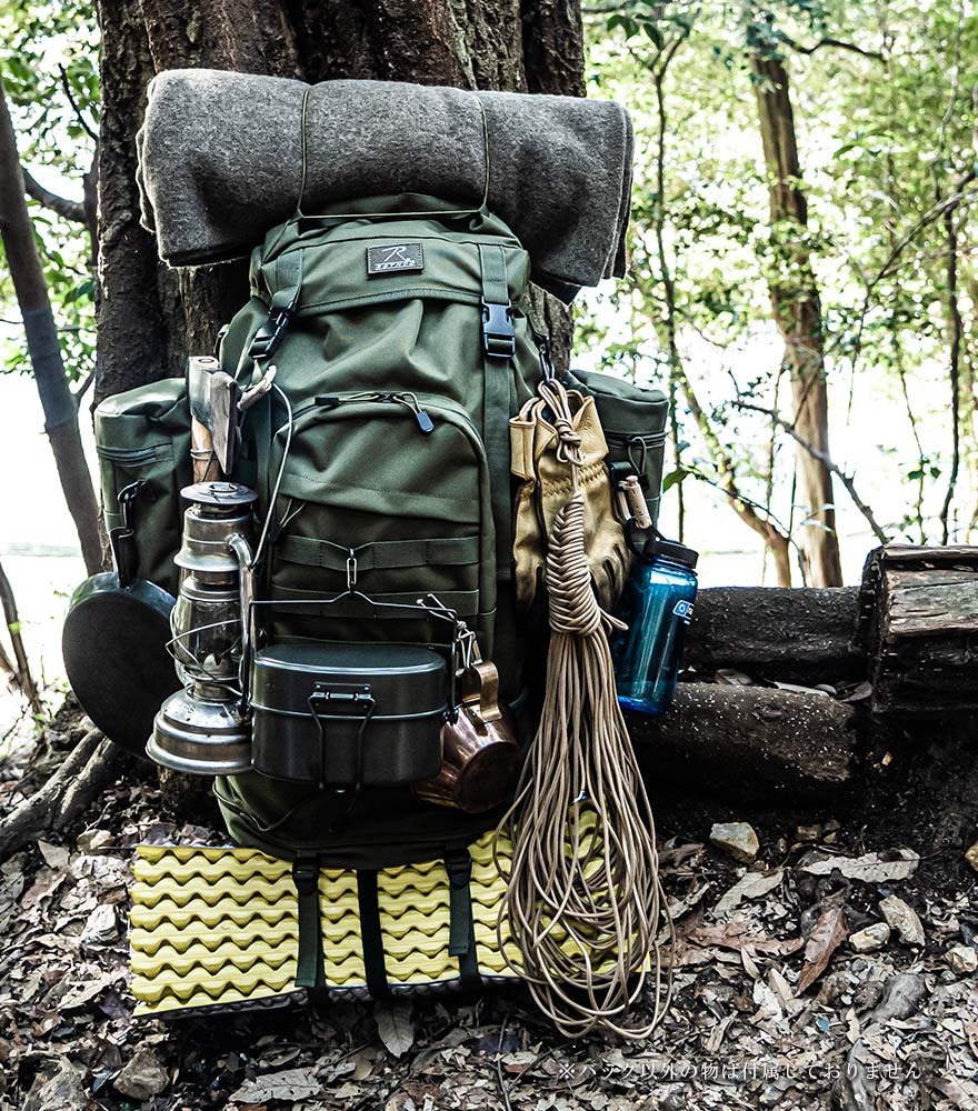 リュック バックパック 大容量 サバイバル キャンプ 野営 37L~48L ROTHCO ロスコ ブッシュクラフト Bush Craft ミリタリー  タクティカル :rothco-bagpack:男のこだわりshop 通販 