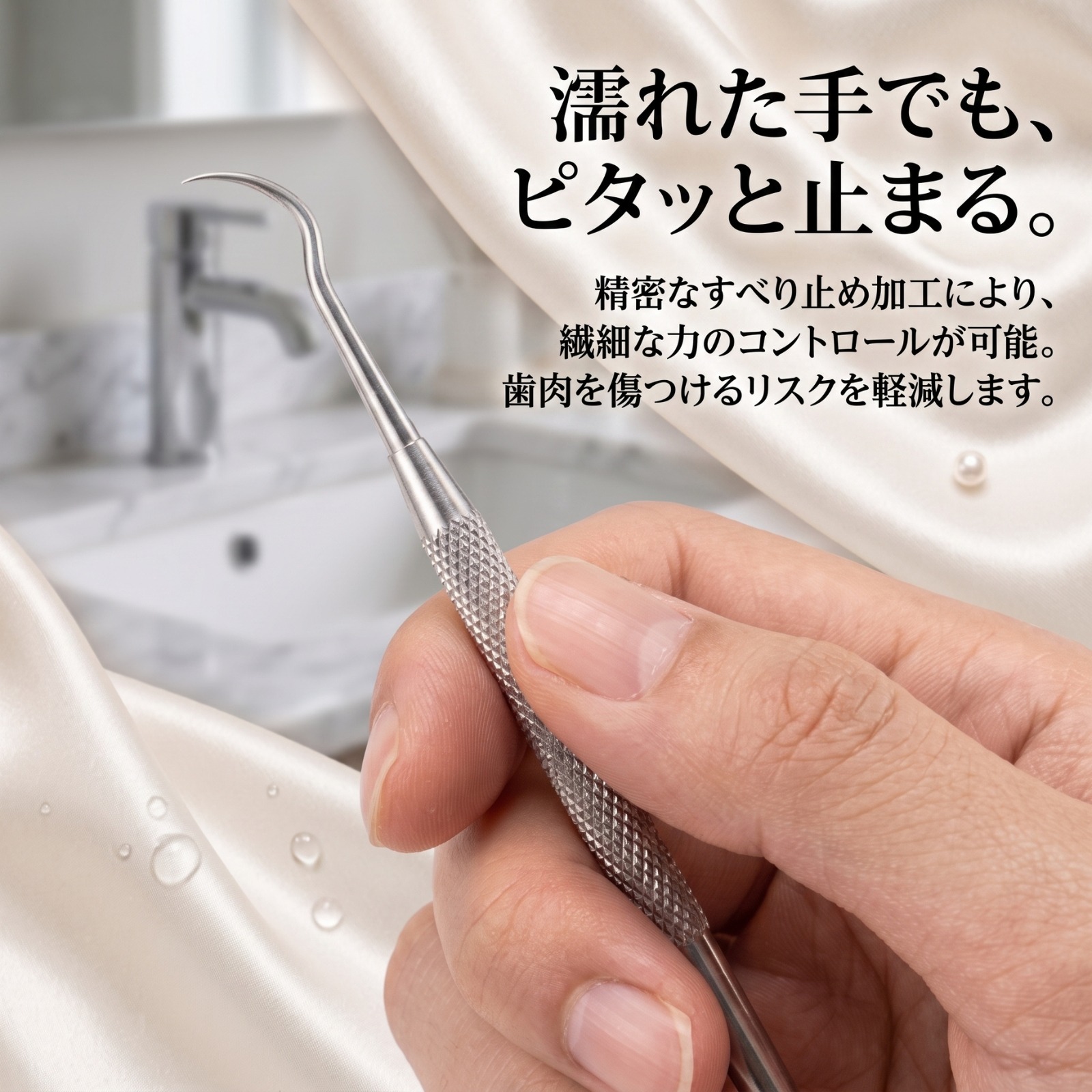 歯石除去ツール4本セット 専用金属ケース付き
