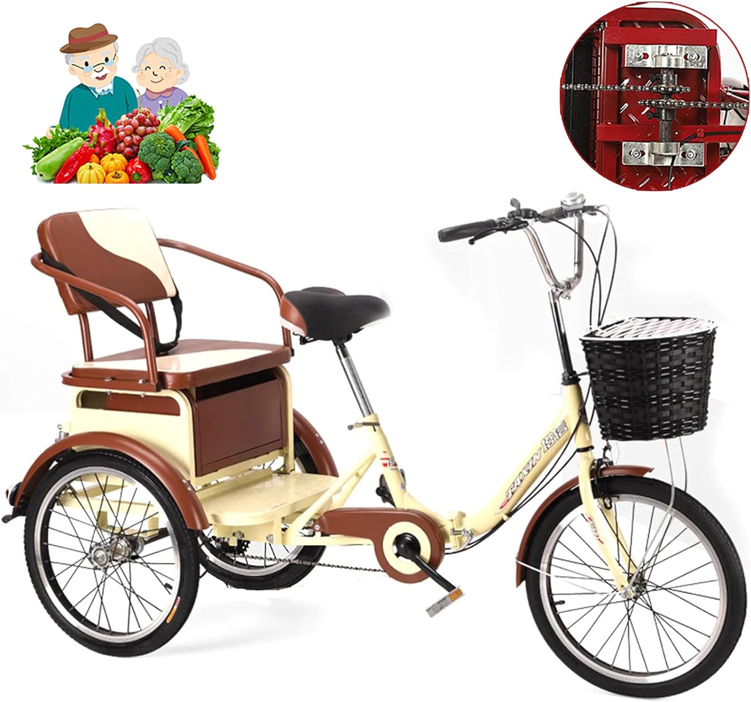 ホワイト/レッド 三輪車 子ども用三輪車（色：レッド系）｜子ども用自転車、三輪車