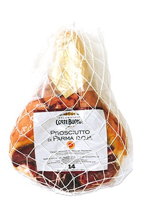 パルマハムの原木。最高級の生ハム