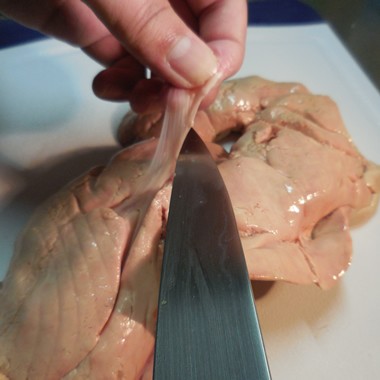 生あん肝の簡単下ごしらえ