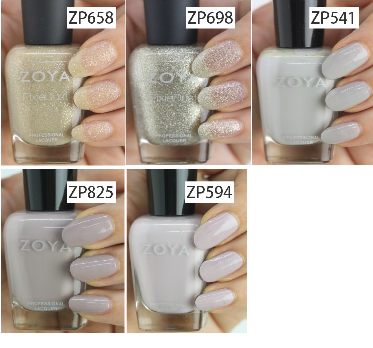 ZOYA ゾーヤ 人気色 売れ筋 ホワイト グレー 系 ZP658 ZP698 ZP541 ZP825 ZP594 :zoya-whitegrey: マニキュア通販・大人ネイル 通販 