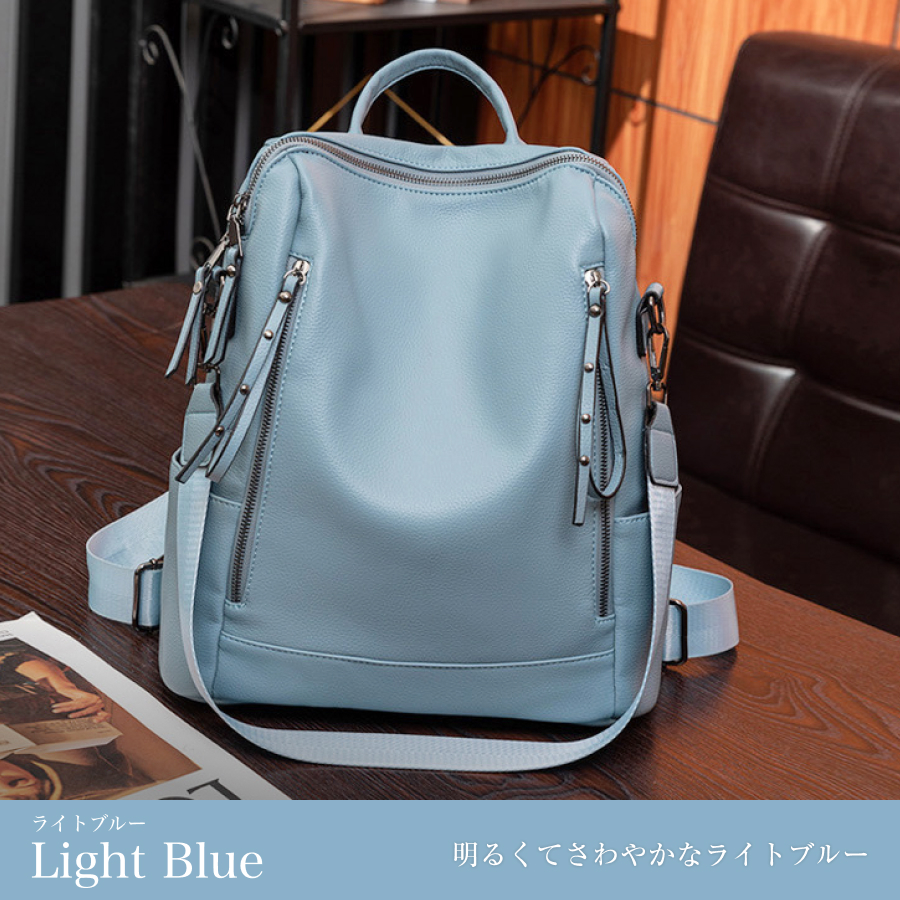 リュック レディース 通勤 レザー 2way 大容量 40代 シンプル 軽い