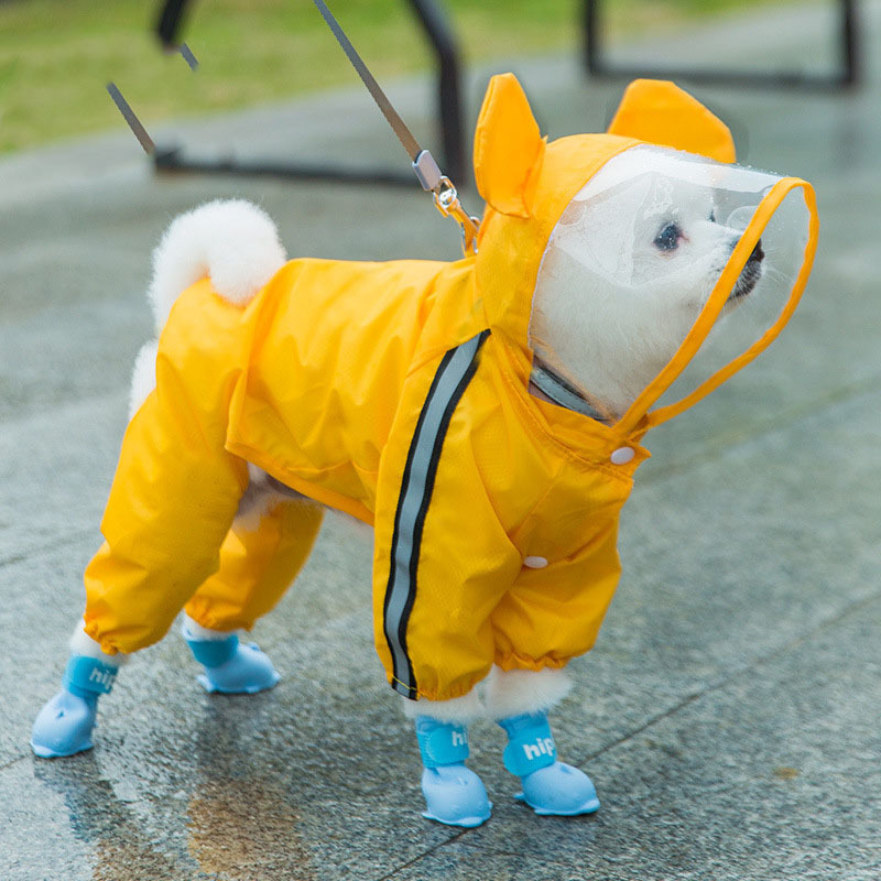 犬 レインコート カッパ 服 サイズ 散歩 ペット 防水 ウェア 雨具 合羽 ドッグ 中型 小型 大...