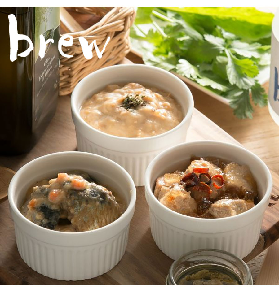 brew 三種3缶セット 化粧箱入り 陸奥湾 ホタテ ウニ 青森 シャモロック