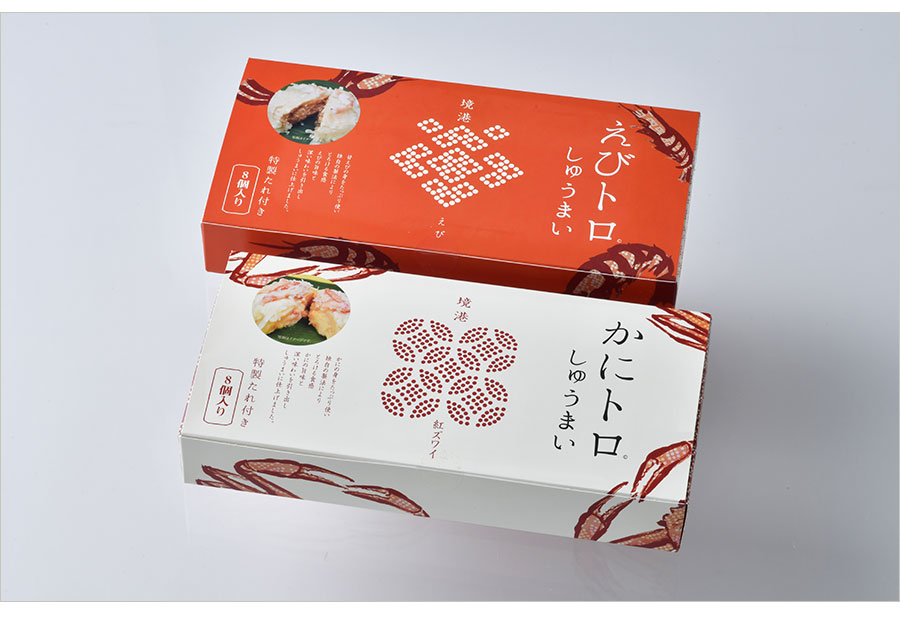 かにトロ・えびトロしゅうまいセット(特製たれ付き) 海鮮 焼売