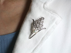 あこやパール ヒヤシンス ブローチ イメージ