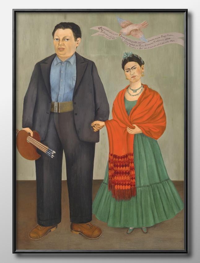 Yahoo! Yahoo!ショッピング(ヤフー ショッピング)アート ポスター おしゃれ 絵画 インテリア 10106 フリーダ・カーロ Diego Rivera and Frida Kahlo A3サイズ 北欧 イラスト マット紙 管理ID: