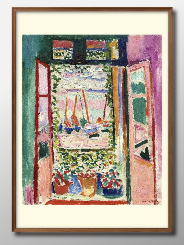 アート ポスター おしゃれ 絵画 インテリア 10119 Matisse_OpenWindow A3サイズ 北欧 イラスト マット紙 管理ID:
