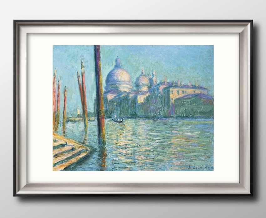 Yahoo! Yahoo!ショッピング(ヤフー ショッピング)アート ポスター おしゃれ 絵画 インテリア 10992 クロード・モネ Le Grand Canal et Santa Maria della Salute A3サイズ 北欧 イラスト マット紙 管理ID: