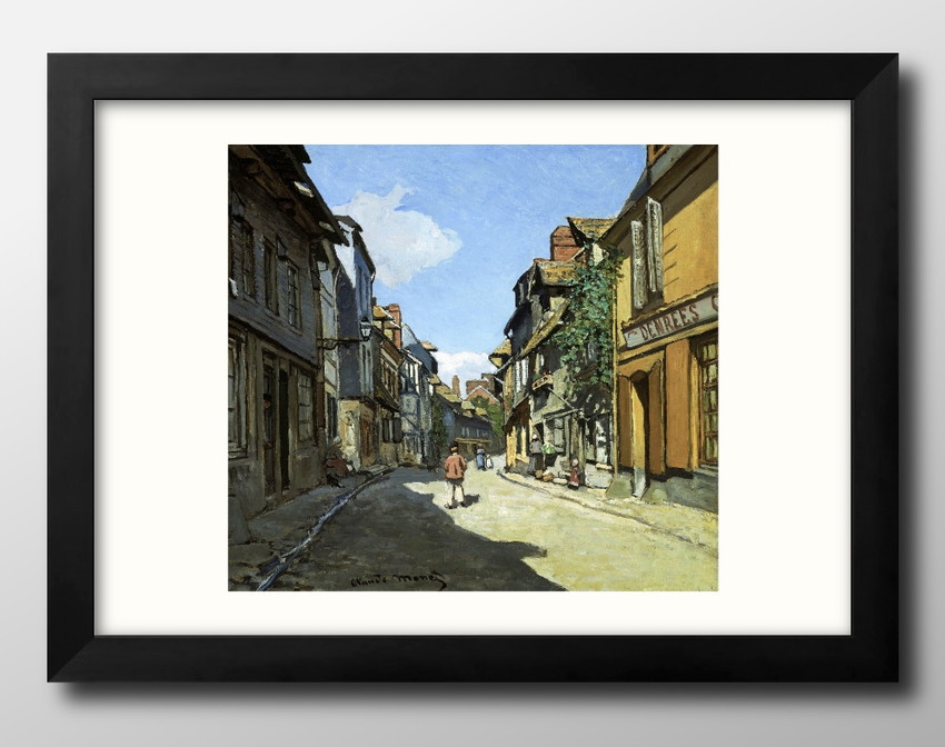 Yahoo! Yahoo!ショッピング(ヤフー ショッピング)アート ポスター おしゃれ 絵画 インテリア 10997 クロード・モネ Rue de la Bavole, Honfleur A3サイズ 北欧 イラスト マット紙 管理ID: