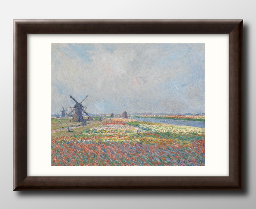 Yahoo! Yahoo!ショッピング(ヤフー ショッピング)アート ポスター おしゃれ 絵画 インテリア 11006 クロード・モネ Tulip Fields near The Hague A3サイズ 北欧 イラスト マット紙 管理ID: