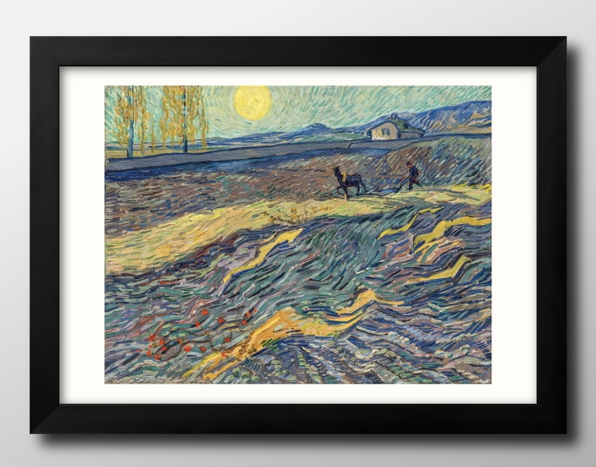 アート ポスター おしゃれ 絵画 インテリア 11163 フィンセント・ファン・ゴッホ Laboureur dans un champ A3サイズ 北欧 イラスト マット紙 管理ID: