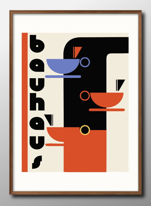 Yahoo! Yahoo!ショッピング(ヤフー ショッピング)アート ポスター おしゃれ 絵画 インテリア 11788バウハウス BAUHAUS BAUHAUS A3サイズ 北欧 イラスト マット紙 管理ID: