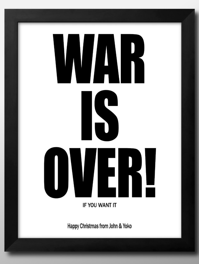 アート ポスター おしゃれ 絵画 インテリア 12054 War is over 反戦 ジョン・レノン A3サイズ 北欧 イラスト マット紙 管理ID: