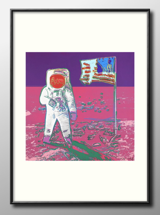 Yahoo! Yahoo!ショッピング(ヤフー ショッピング)アート ポスター おしゃれ 絵画 インテリア 12719アンディ・ウォーホル Man on the Moon A3サイズ 北欧 イラスト マット紙 管理ID: