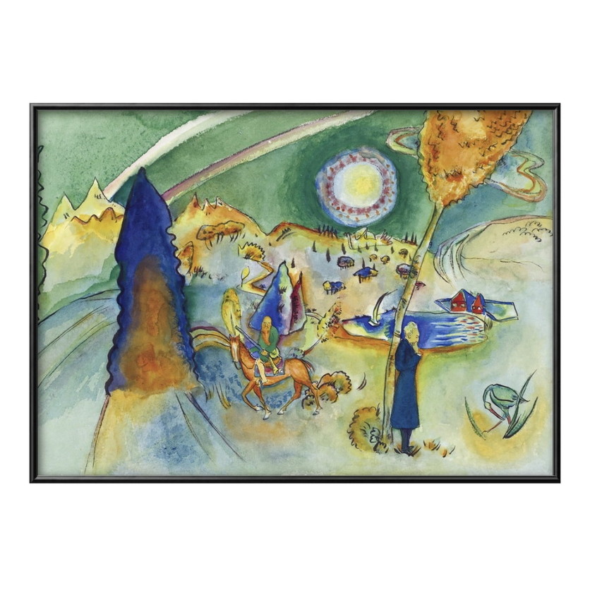 Yahoo! Yahoo!ショッピング(ヤフー ショッピング)アート ポスター おしゃれ 絵画 インテリア 3290 ワシリー・カンディンスキー Watercolors by Kandinsky A3サイズ 北欧 イラスト マット紙 管理ID: