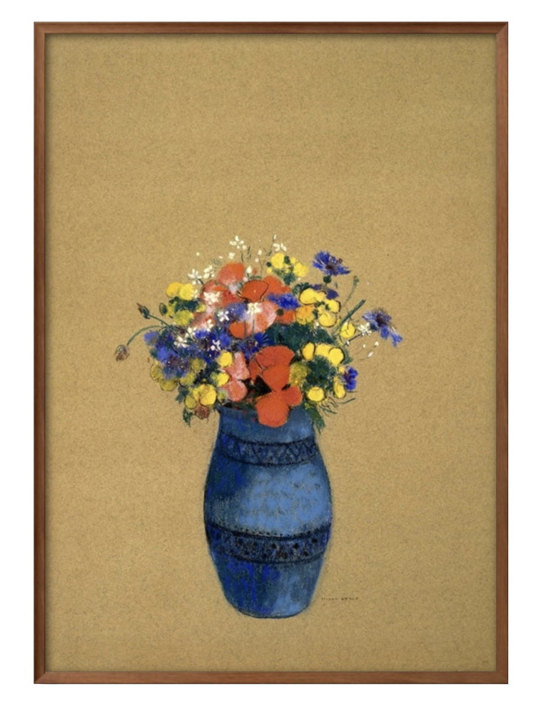 Yahoo! Yahoo!ショッピング(ヤフー ショッピング)アート ポスター おしゃれ 絵画 インテリア 3664 オディロン・ルドン Vase of Flowers A3サイズ 北欧 イラスト マット紙 管理ID: