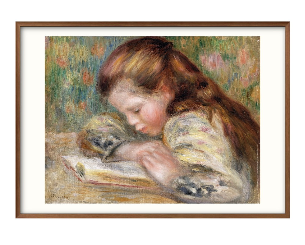 ポスター 4423 オーギュスト・ルノワール 読書をする子ども 絵画