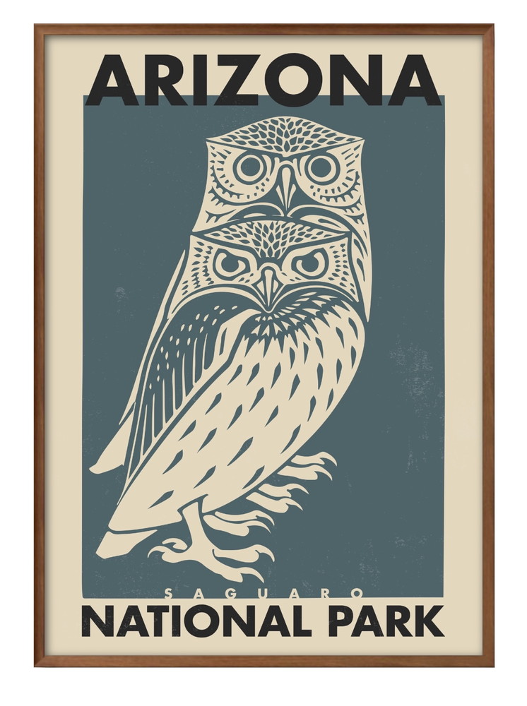 アート ポスター おしゃれ 絵画 インテリア 7172 アリゾナ国立公園 A3サイズ 北欧 イラスト マット紙 管理ID: