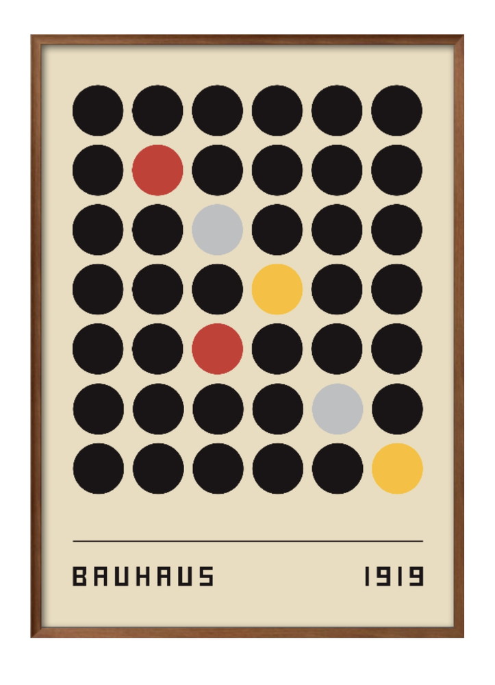 アート ポスター おしゃれ 絵画 インテリア 7432 バウハウス BAUHAUS A3サイズ 北欧 イラスト マット紙 管理ID:｜ouchide-bijyutsukan