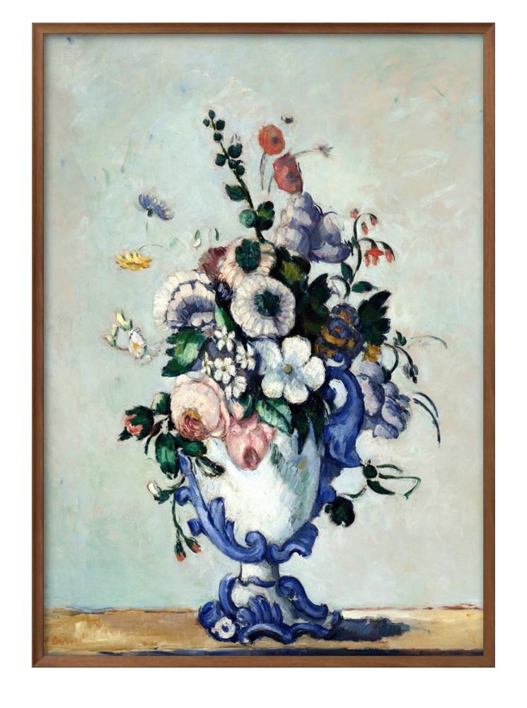ポスター 8325 ポール・セザンヌ ロココ調の花瓶の花 絵画 インテリア