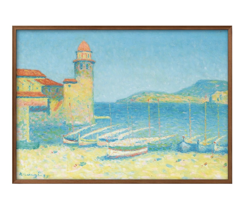 Yahoo! Yahoo!ショッピング(ヤフー ショッピング)アート ポスター おしゃれ 絵画 インテリア 9709 アシール・ロージェ Le Port De Collioure A3サイズ 北欧 イラスト マット紙 管理ID: