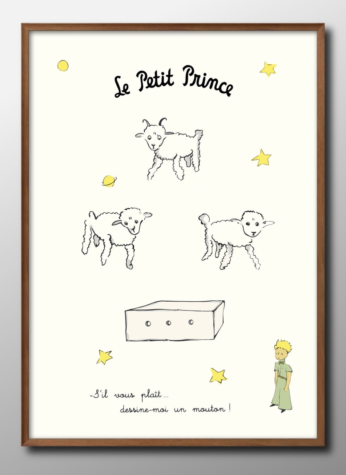 Yahoo! Yahoo!ショッピング(ヤフー ショッピング)星の王子さま The Little Prince A3 サイズ ポスター アート おしゃれ 絵画 インテリア 北欧 イラスト マット紙 額 フレーム