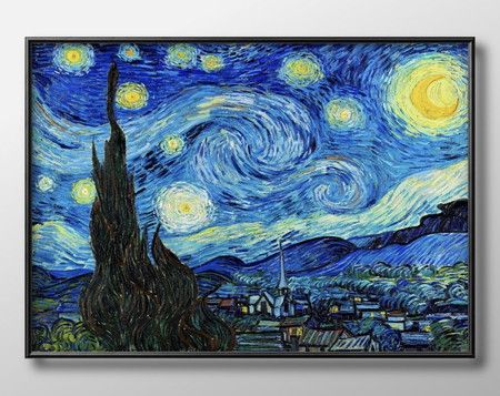 日本製 フィンセント ファン ゴッホ 星月夜 比率変更版 A3 サイズ