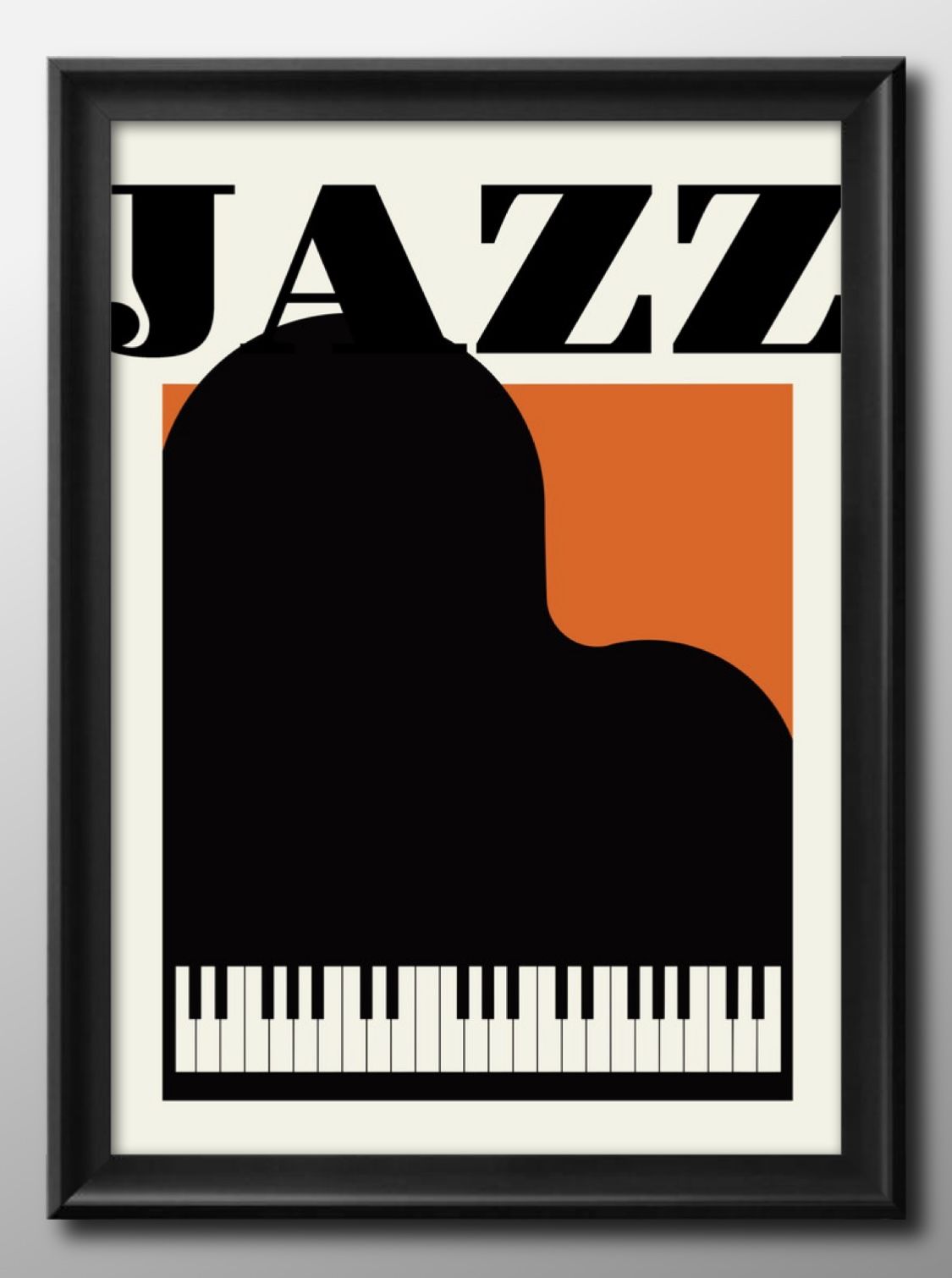 ジャズ ピアノ 音楽 A3 サイズ ポスター アート 北欧 額 フレーム